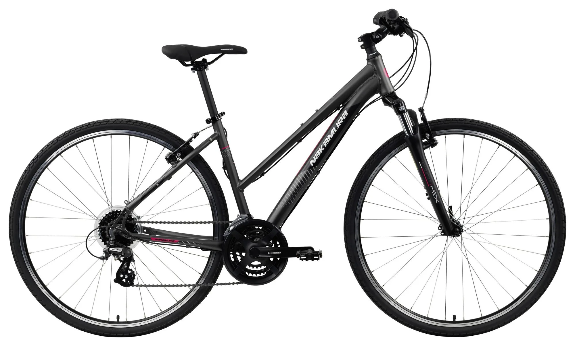 Nakamura PLATINUM 3.2 W, ženski treking bicikl, crna